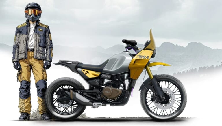 BSA|サンダーボルト|普通二輪免許で乗れるBSA! 新型アドベンチャー「サンダーボルト」は水冷単気筒に左右非対称デザインを採用【EICMA】