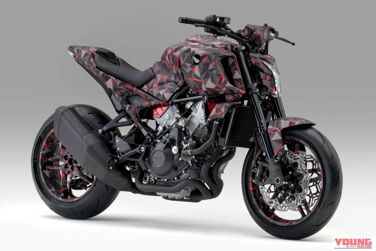 ホンダ|V3R 900 E-コンプレッサー プロトタイプ|EICMA 2025|1200ccエンジンに匹敵?! ホンダが「V3R 900 E-コンプレッサー プロトタイプ」を発表! 電動過給のV型3気筒エンジンがスリムな車体を実現【EICMA】