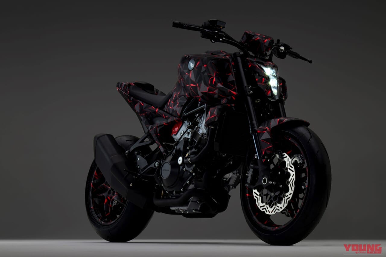 ホンダ|V3R 900 E-コンプレッサー プロトタイプ|EICMA 2025|1200ccエンジンに匹敵?! ホンダが「V3R 900 E-コンプレッサー プロトタイプ」を発表! 電動過給のV型3気筒エンジンがスリムな車体を実現【EICMA】