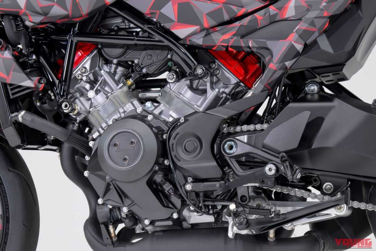 ホンダ｜V3R 900 E-コンプレッサー プロトタイプ｜EICMA 2025｜1200ccエンジンに匹敵?! ホンダが「V3R 900 E-コンプレッサー プロトタイプ」を発表！ 電動過給のV型3気筒エンジンがスリムな車体を実現【EICMA】