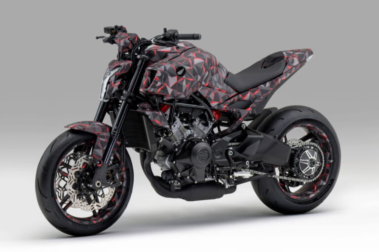 ホンダ|V3R 900 E-コンプレッサー プロトタイプ|EICMA 2025|1200ccエンジンに匹敵?! ホンダが「V3R 900 E-コンプレッサー プロトタイプ」を発表! 電動過給のV型3気筒エンジンがスリムな車体を実現