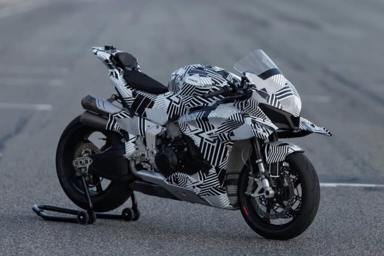 CFMOTO|V4 SR-RR|この羽根、動くぞ!! CFMOTOが「V4 SR-RRプロトタイプ」を発表、2026年に生産開始へ!【EICMA】