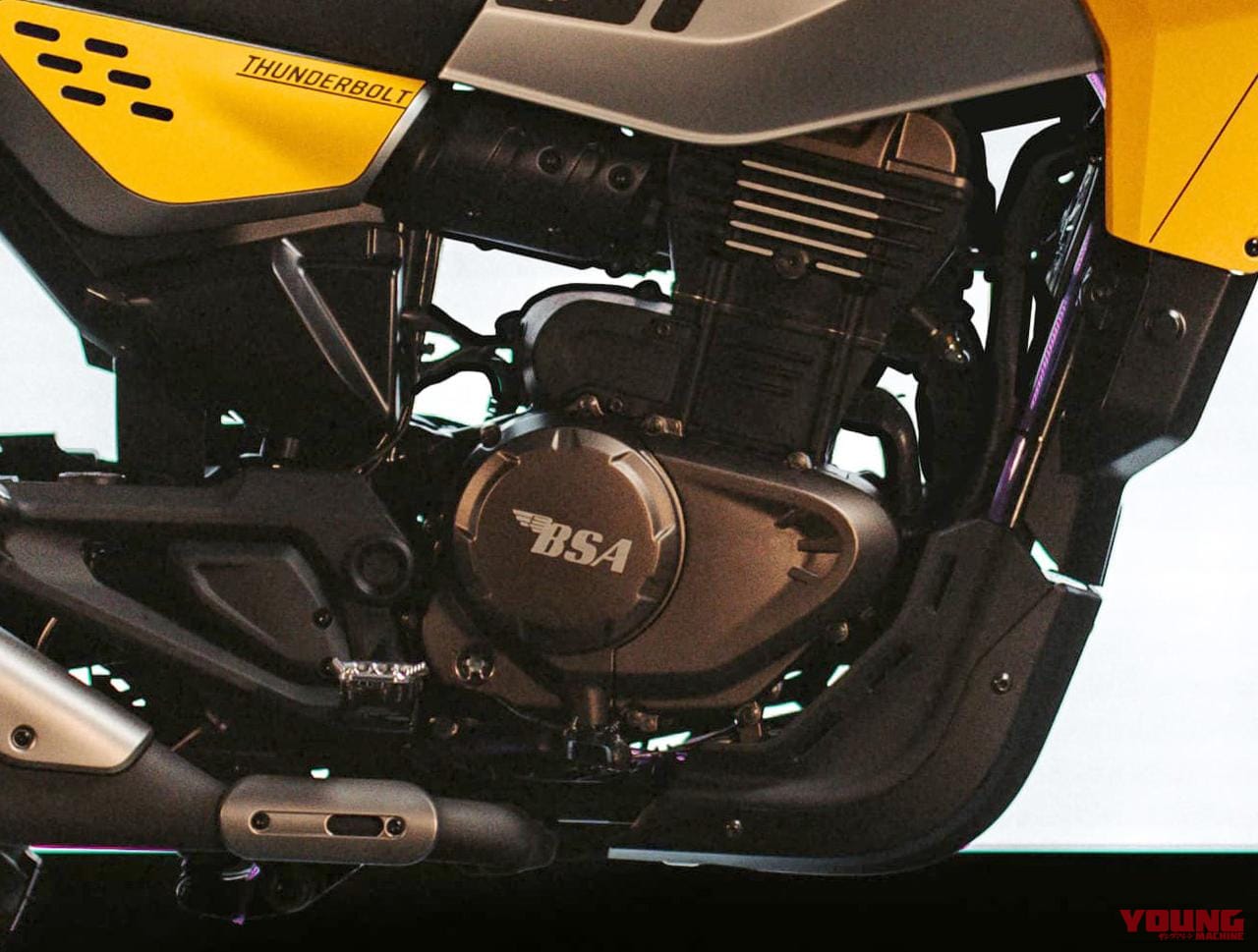 BSA｜サンダーボルト｜普通二輪免許で乗れるBSA！ 新型アドベンチャー「サンダーボルト」は水冷単気筒に左右非対称デザインを採用【EICMA】