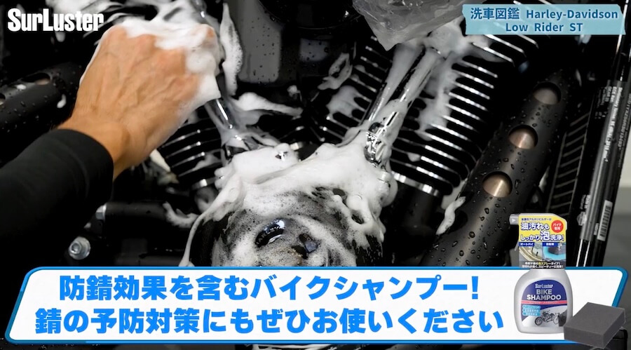 洗車図鑑~車種別バイクの洗い方教えます~洗車で注意するところが国産車とはちょっと違う? ハーレー「ローライダーST」編|【洗車図鑑】車種別バイクの洗い方教えます:洗車で注意するところが国産車とはちょっと違う? ハーレー「ローライダーST」編