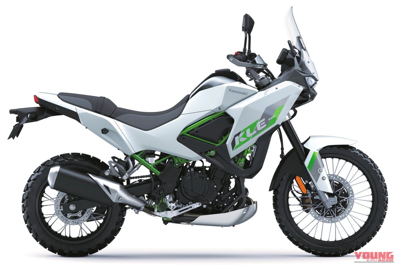 |【新型発表】カワサキ(KAWASAKI)新型アドベンチャー「KLE500」を発表! 上位版「KLE500 SE」はTFTメーターや大型スクリーンも装備〈海外〉