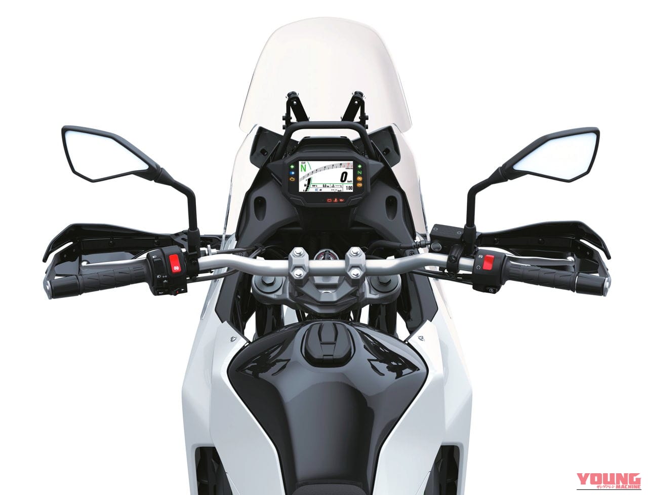 カワサキ｜KLE500｜輸出仕様｜2026年モデル｜【新型発表】カワサキ(KAWASAKI)新型アドベンチャー「KLE500」を発表！ 上位版「KLE500 SE」はTFTメーターや大型スクリーンも装備〈海外〉