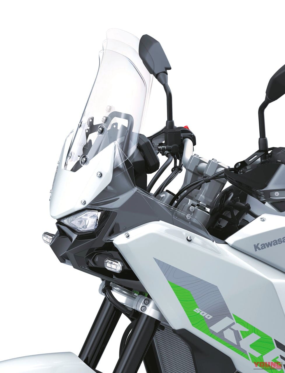 ｜【新型発表】カワサキ(KAWASAKI)新型アドベンチャー「KLE500」を発表！ 上位版「KLE500 SE」はTFTメーターや大型スクリーンも装備〈海外〉