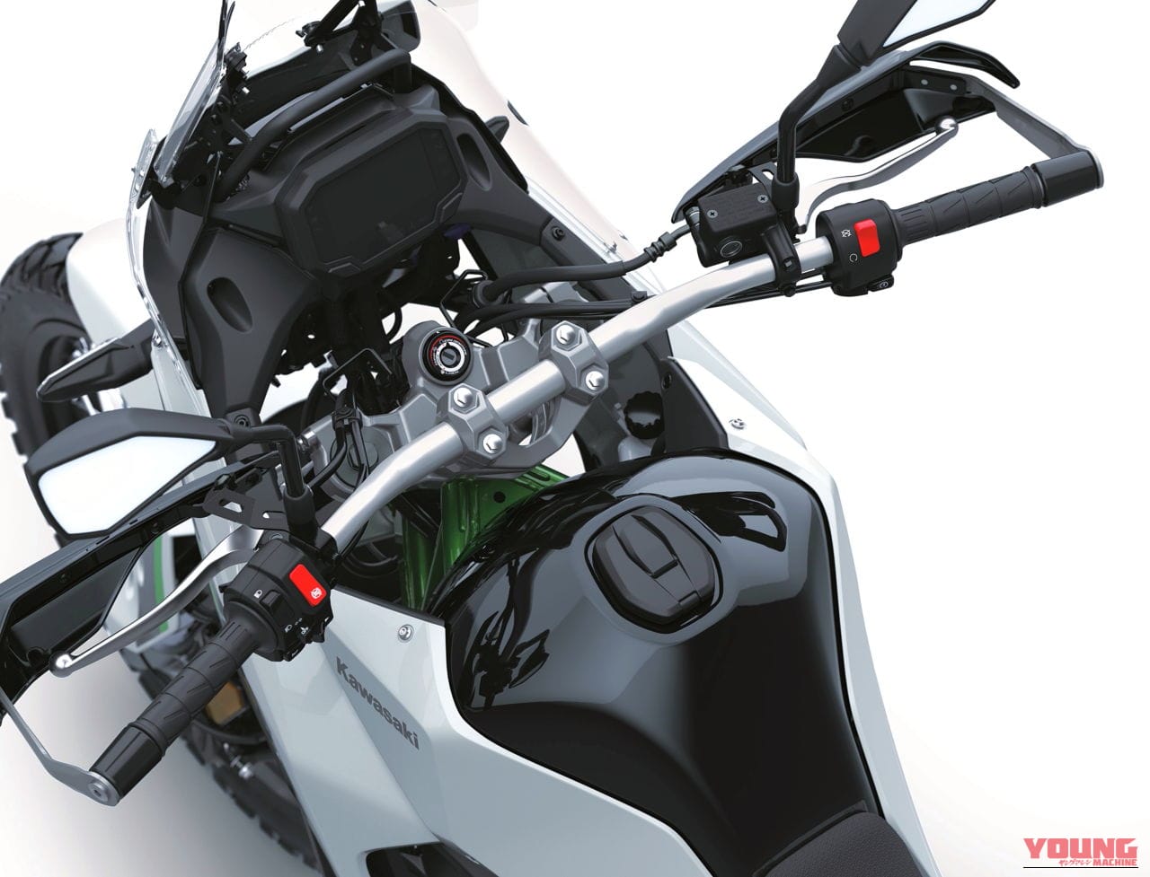 カワサキ|KLE500|輸出仕様|2026年モデル|【新型発表】カワサキ(KAWASAKI)新型アドベンチャー「KLE500」を発表! 上位版「KLE500 SE」はTFTメーターや大型スクリーンも装備〈海外〉