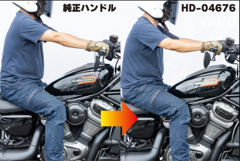 キジマ|フィフティーバーハンドル RH975Sナイトスタースペシャル(23Y-)用 HD-04676|純正比較|人気を博すフィフティーバーにナイトスタースペシャル専用が登場〈KIJIMA〉