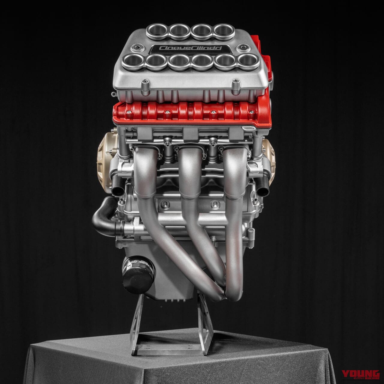 MV AGUSTA 5-CYLINDER ENGINE CONCEPT “QUADRATO”｜新設計5気筒エンジン!! MVアグスタがEICMAで3本カムシャフトのエンジンコンセプトを発表!