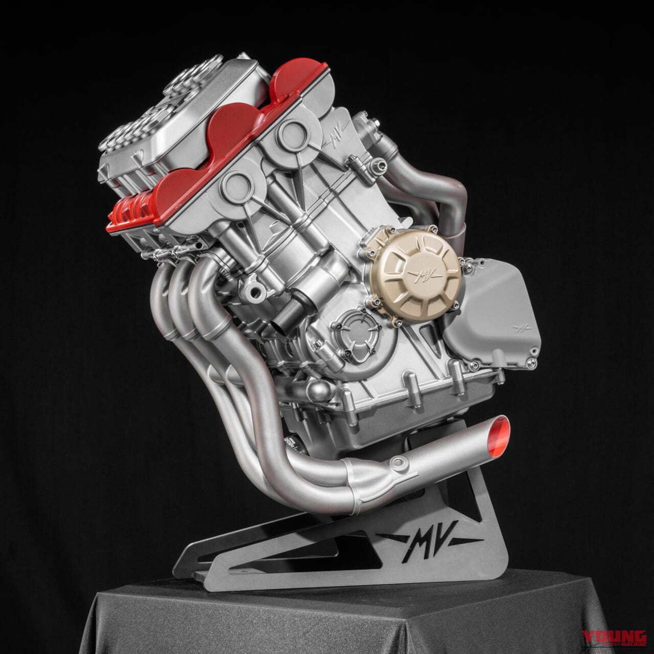MV AGUSTA 5-CYLINDER ENGINE CONCEPT “QUADRATO”｜新設計5気筒エンジン!! MVアグスタがEICMAで3本カムシャフトのエンジンコンセプトを発表!