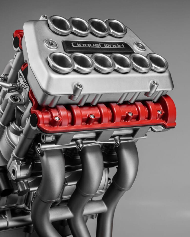 MV AGUSTA 5-CYLINDER ENGINE CONCEPT “QUADRATO”｜新設計5気筒エンジン!! MVアグスタがEICMAで3本カムシャフトのエンジンコンセプトを発表!