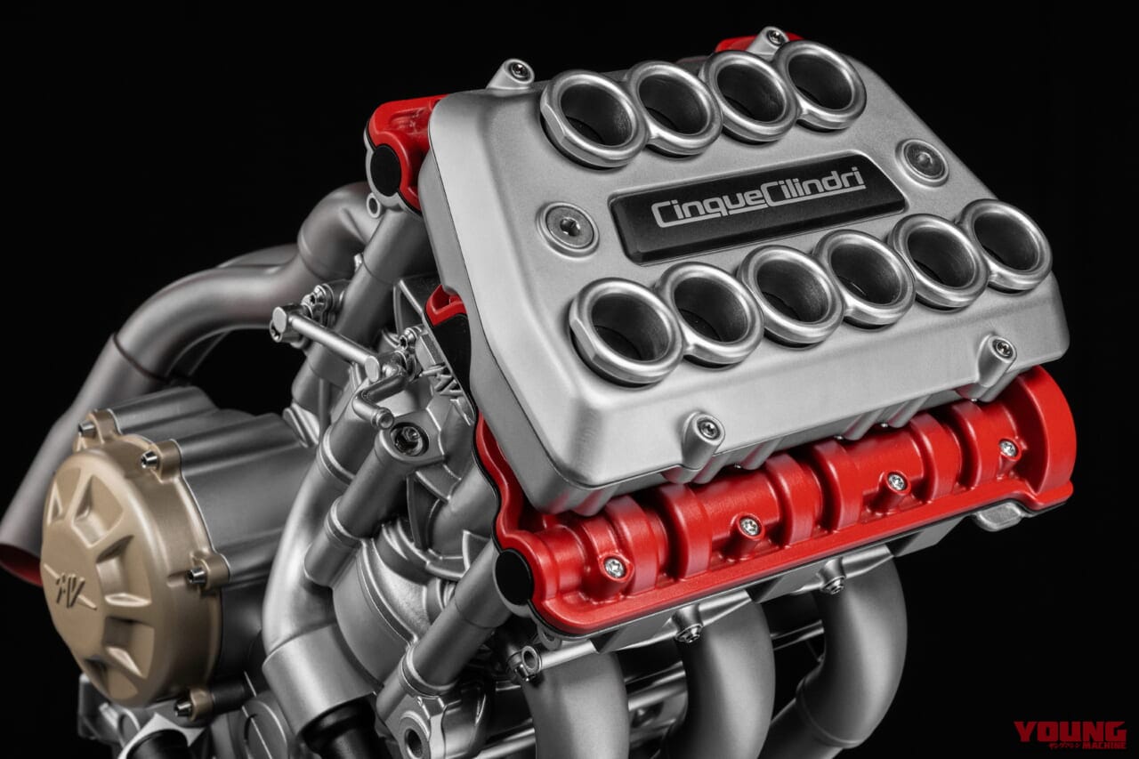 MV AGUSTA 5-CYLINDER ENGINE CONCEPT “QUADRATO”|新設計5気筒エンジン!! MVアグスタがEICMAで3本カムシャフトのエンジンコンセプトを発表!