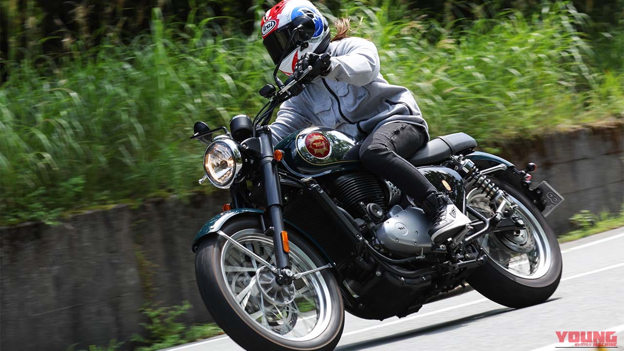 【新車試乗】BSA「ゴールドスター650」は個性を主張するけどクセのないエンジンだった──レーシング女子・岡崎静夏の試乗インプレッション