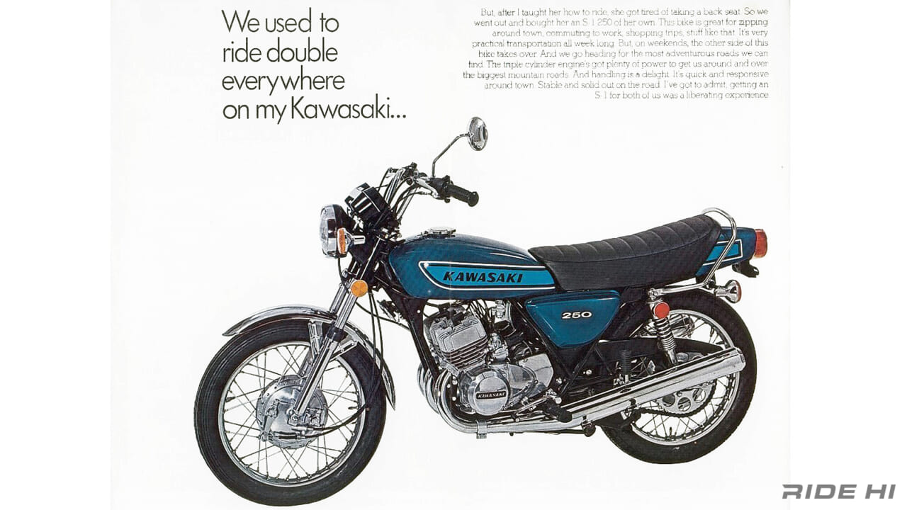 KAWASAKI 250SS KH250 1972~1982model|「走るとき最後尾な!」「250SSから進化」KH250の希少な2スト3気筒は海外でも評判に!