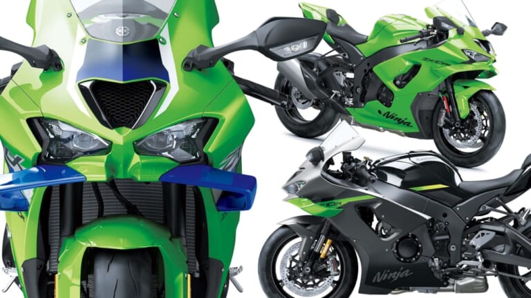 カワサキ新型「ニンジャZX-10R/RR」登場! ダウンフォース25%向上の大型ウイングレットやTFTメーターを新採用【海外】