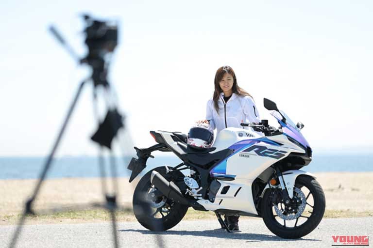 YAMAHA YZF-R25|「レーシーだけど気軽に乗れる万能系スポーツ!」レーシング女子・岡崎静夏のヤマハ「YZF-R25」試乗インプレッション
