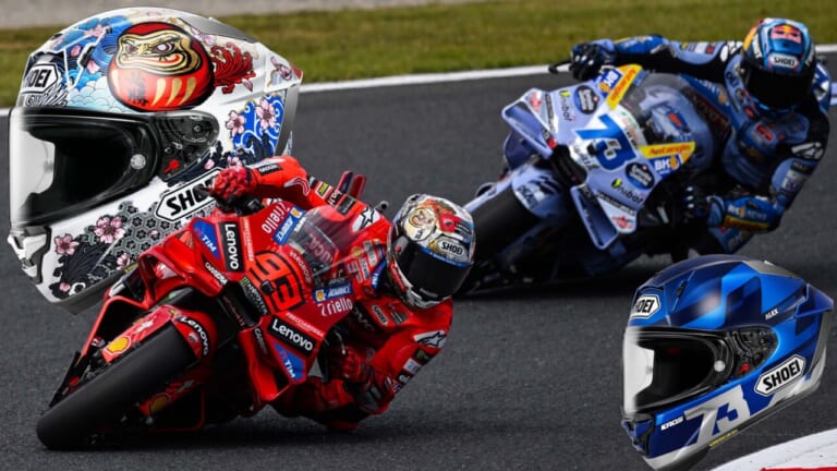 【新製品】マルケス兄弟のヘルメット新作！ SHOEI「X-Fifteen」『マルケスもてぎ』『A.マルケスV3』2月発売