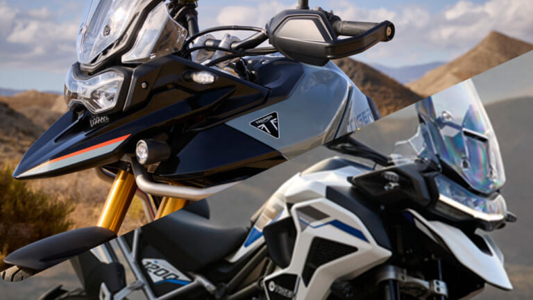 トライアンフから新型アドベンチャーモデル「タイガーアルパイン/デザートエディション」が登場【900/1200に特別装備を投入】
