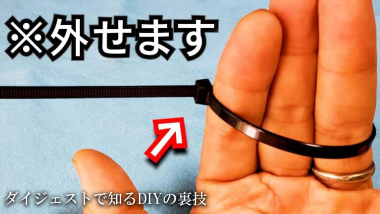【朗報】結束バンドは切らずに外せる! ワンウェイタイプを再利用する裏技をDIY道楽テツ氏が解説