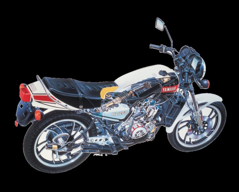 YAMAHA RZ250|【2スト名車】ヤマハ(YAMAHA)RZ250/350各部解説:新時代の到来を主張した新技術【1980~1982】