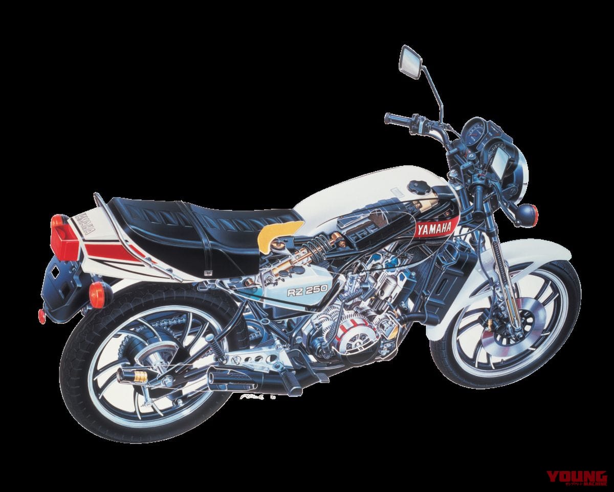 YAMAHA RZ250|【2スト名車】ヤマハ(YAMAHA)RZ250/350各部解説:新時代の到来を主張した新技術【1980~1982】