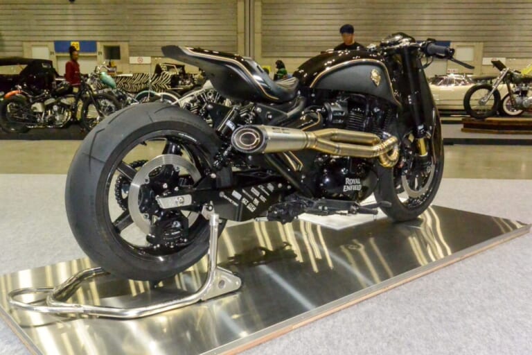 横浜ホットロッドショー|ロイヤルエンフィールド|キャリバー・ロイヤル(ROUGH CRAFTS)|【ホットロッドショー】ロイヤルエンフィールド「ショットガン650」が大化け! 昨季アワード3冠のマシンも登壇
