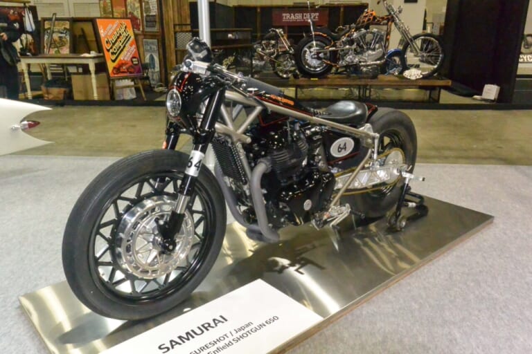 横浜ホットロッドショー|ロイヤルエンフィールド|サムライ(SURESHOT)|【ホットロッドショー】ロイヤルエンフィールド「ショットガン650」が大化け! 昨季アワード3冠のマシンも登壇