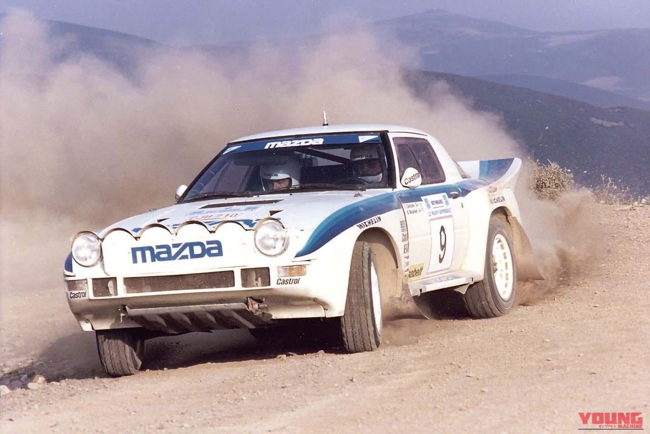 マツダ｜RX-7 Evo Gr.B｜12000rpm回る!? ロータリー！ 40年前のWRCグループB仕様・マツダ「RX-7 Evo Gr.B」絶品コンディションのノンレース車