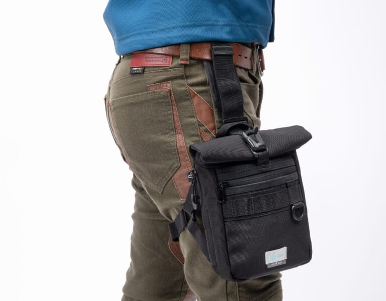 ハーフデイツーリングホルスター｜超速3秒装着！ショートツーリング専用ホルスターバッグ「ハーフデイツーリングホルスター」がタナックスから発売！