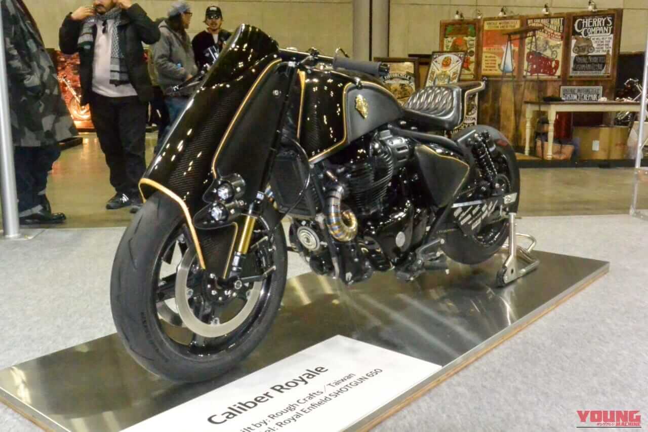 横浜ホットロッドショー|ロイヤルエンフィールド|キャリバー・ロイヤル(ROUGH CRAFTS)|【ホットロッドショー】ロイヤルエンフィールド「ショットガン650」が大化け! 昨季アワード3冠のマシンも登壇