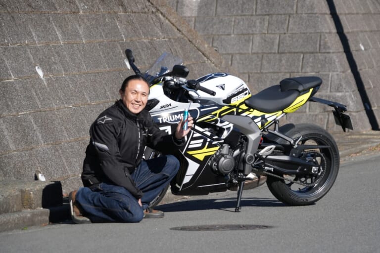 シュアラスターLOOPパワーショット「ザ・体感!!」トライアンフ(TRIUMPH) デイトナ660編