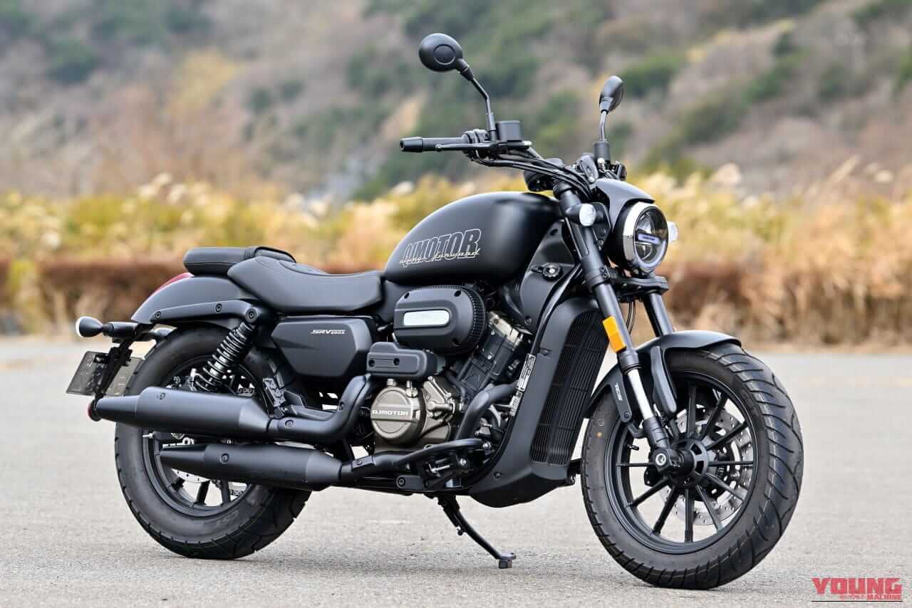 QJモーター|SRV250A|【新車試乗】「この見た目でオートマ?!」水冷Vツイン搭載の軽二輪クルーザー「QJMOTOR SRV250A」はクラス初『AMT』搭載【インプレッション】