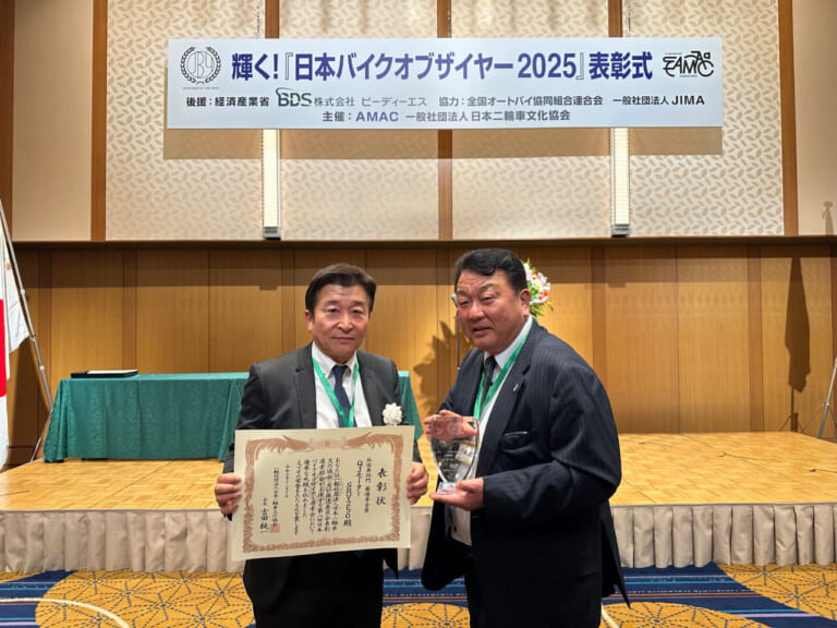 QJMOTOR|CEOと専務|【日本バイクオブザイヤー2025】SRV250最優秀金賞受賞:QJ LOVER Kayo MOTOR Column