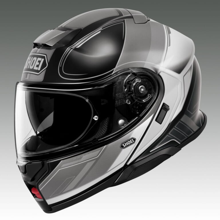 SHOEI NEOTEC3 SHARPEN｜「フルフェイスとオープンフェイスを兼ねる」SHOEIのシステムヘルメット「ネオテック3」に新グラフィック「SHARPEN」登場！ 3月発売