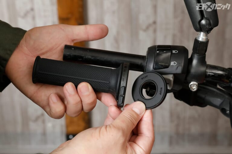 PLOT｜EFFEXグリップヒーターG2 EGH021｜スペーサー｜純正並みの細さで冬も快適！操作性を損なわない最新グリップヒーター「EFFEX G2」の実力【実際の取り付け方も解説】