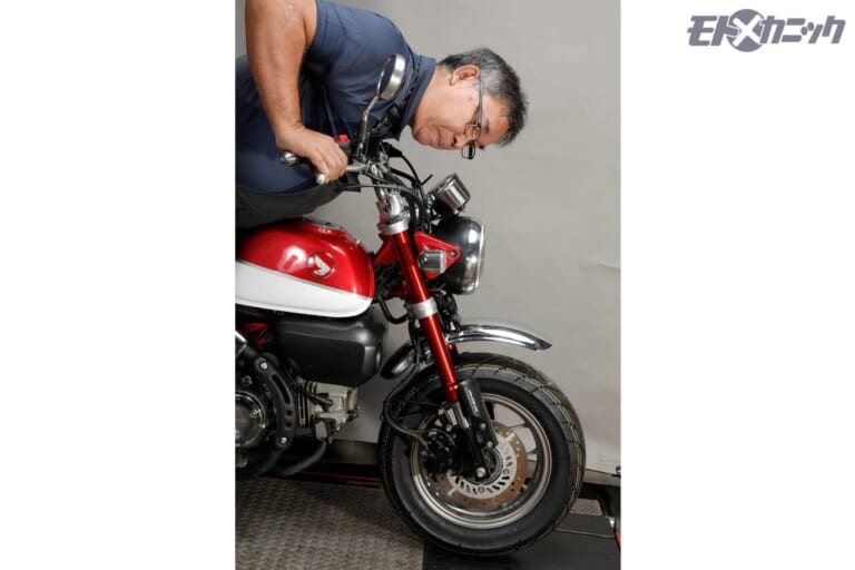 インナーパパコーポレーション｜ディスクブレーキメンテナンス｜ストローク｜定期的なオイル交換とブレーキメンテはとても重要「常用高回転ユースの原付2種モデル」でメンテを実践!