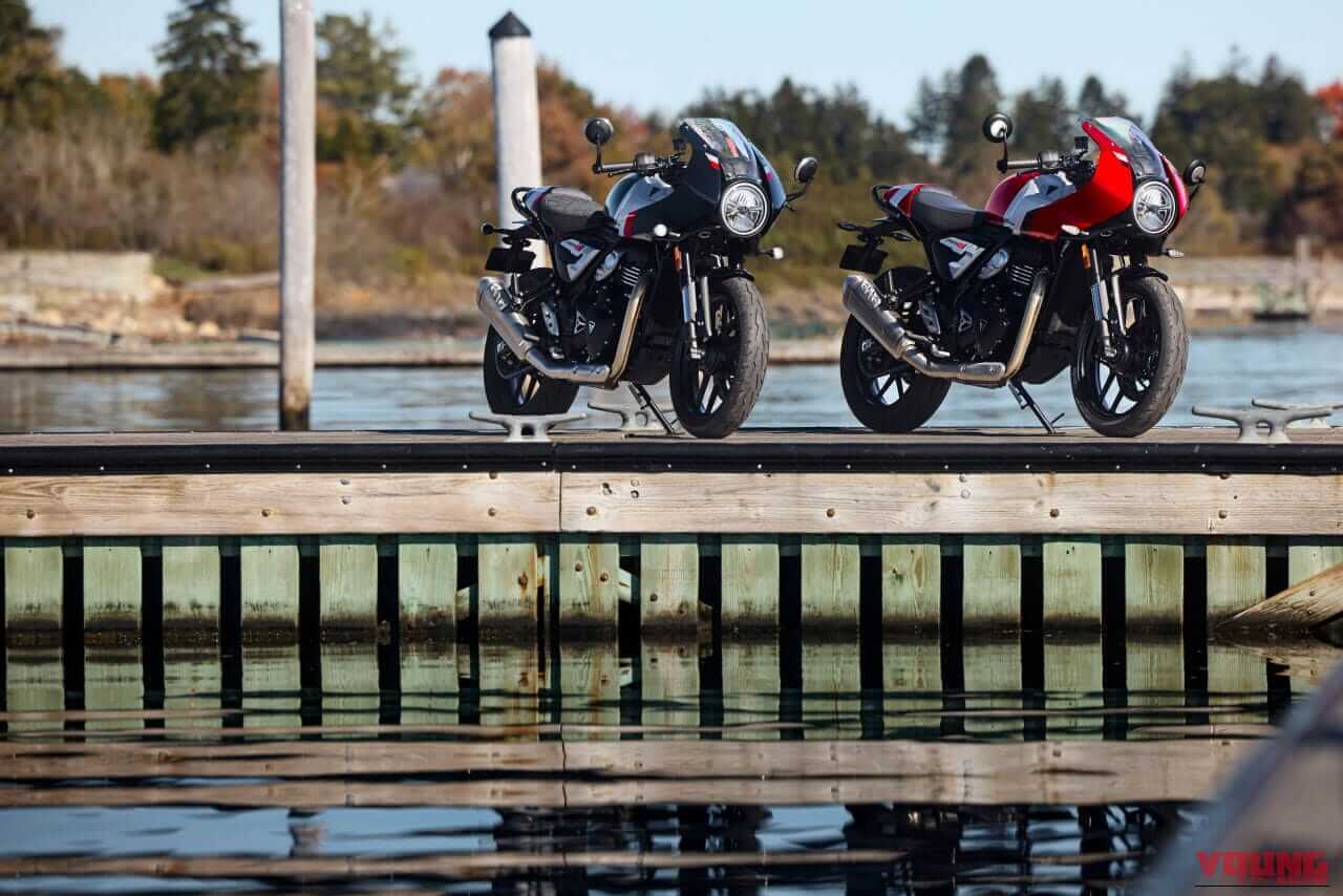 トライアンフスラクストン400｜206年モデル｜【普通二輪免許で乗れる】トライアンフ「スラクストン400」「トラッカー400」見参!! 本日より予約受付開始！