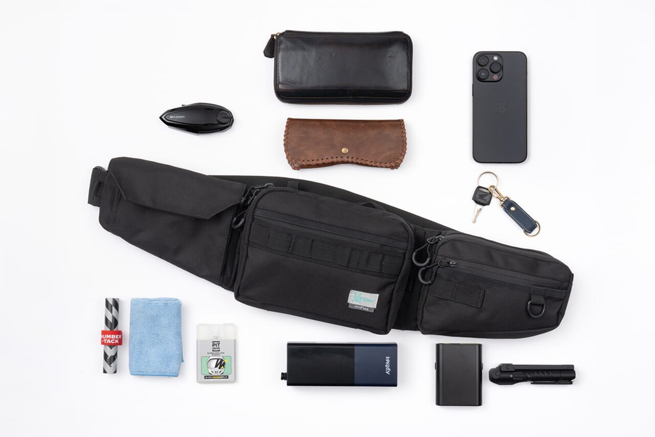 ハーフデイツーリングウエスト｜半日ツーリングの必需品！タナックスから「ハーフデイツーリングウエスト」が登場！