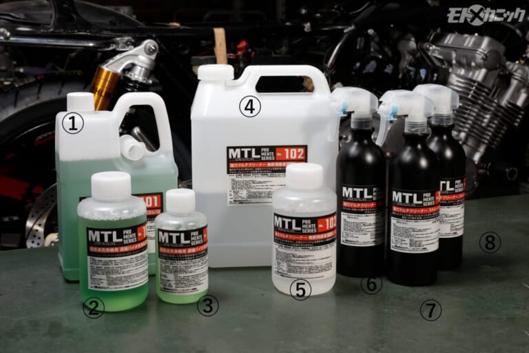 モトテック｜MTLプロメンテシリーズ｜プロの整備現場から生まれた洗浄剤「MTLプロメンテシリーズ」：超音波洗浄機用で人と環境に配慮した中性タイプ