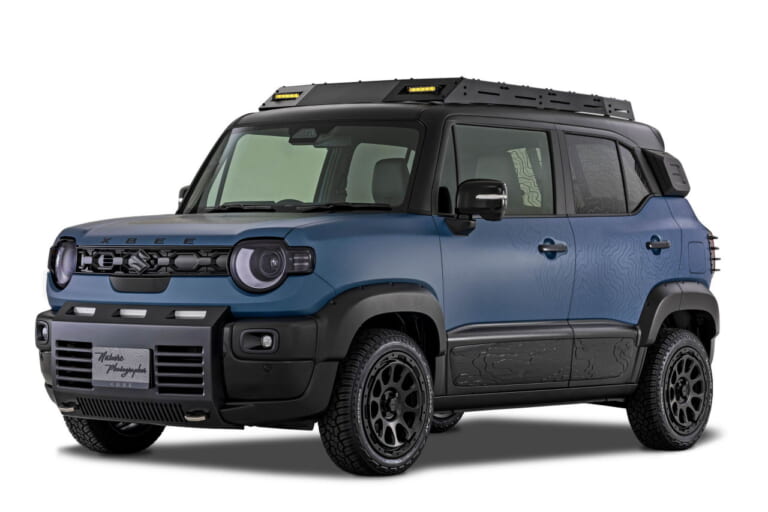 新型 XBEE Nature Photographer <参考出品車>｜ひと狩りいこうぜ！ モンハン仕様のスズキ「DR-Z4S」がオートサロンに見参──「ジムニー ノマド」とともに冒険心を刺激する！