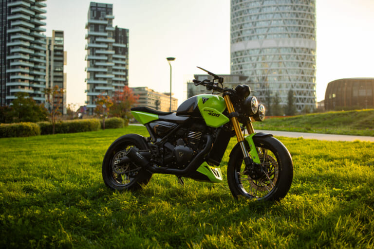 Triumph Viper400|【トライアンフカスタム】スピード400ベースのワンオフモデル「バイパー400」がオークションに登場:世界に一台の「公道の毒蛇」を掴み取れ!