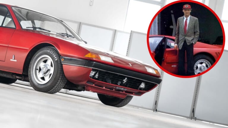 落札価格は4000万円?! ニキ・ラウダが職場への足として使ったフェラーリの4座2ドアクーペ