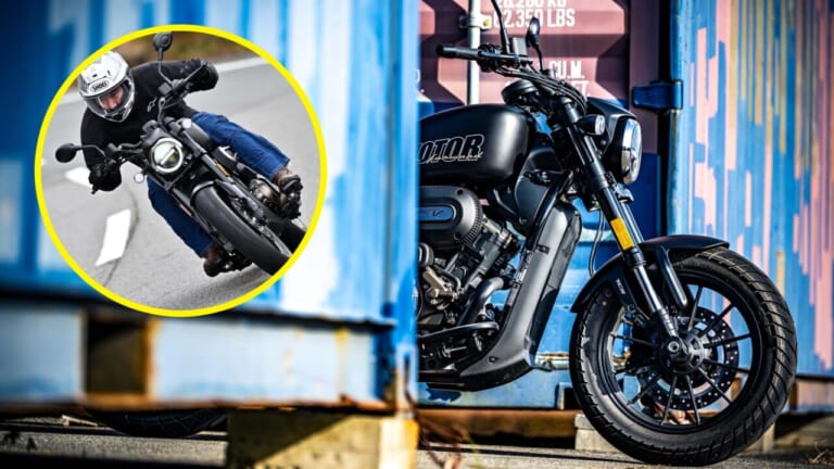 【新車試乗】「この見た目でオートマ?!」水冷Vツイン搭載の軽二輪クルーザー「QJMOTOR SRV250A」はクラス初『AMT』搭載【インプレッション】