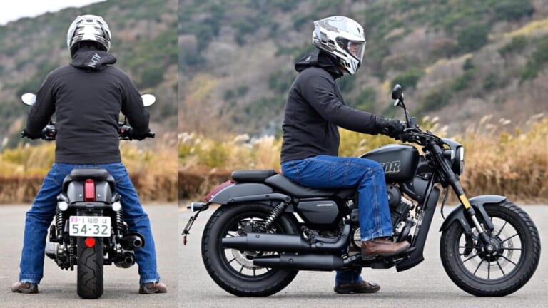 QJモーター｜SRV250A｜【新車試乗】「この見た目でオートマ?!」水冷Vツイン搭載の軽二輪クルーザー「QJMOTOR SRV250A」はクラス初『AMT』搭載【インプレッション】