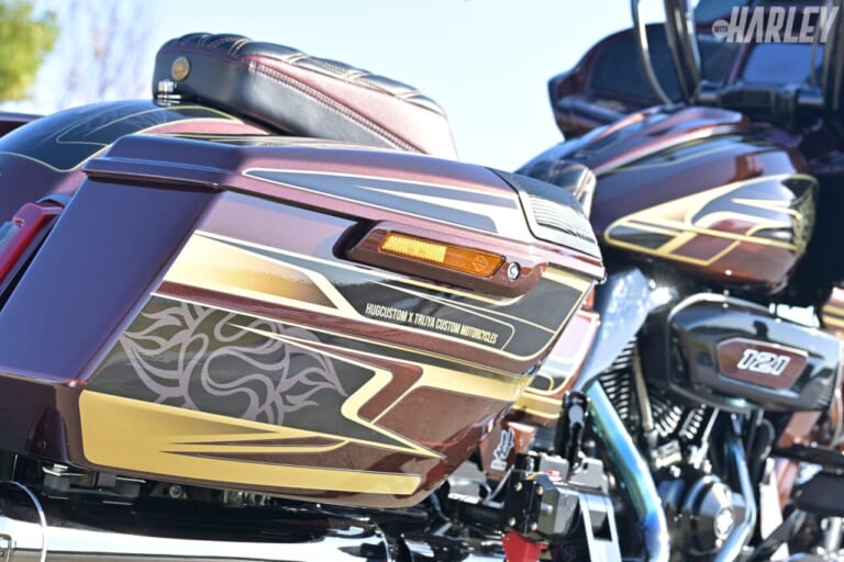 ハーレーダビッドソン｜CVO ROADGLIDE｜トライジャカスタム｜サイドケース｜ラッピングでより手軽に車体カラーを自在にアレンジ＜TRIJYA CUSTOM MOTORCYCLES｜CVO ROADGLIDE＞