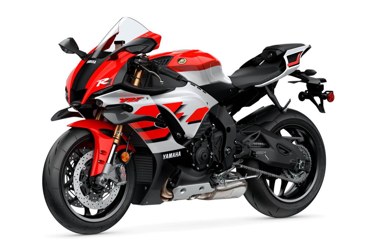 ｜ヤマハ「YZF-R1」「YZF-R1M」の2026年モデル登場！ カーボン製ウイングレット採用の最新型は70周年記念カラーを先行発売