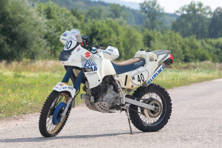 スズキ|DR650|パリダカ仕様|「もしかして2回走った?」1994年のパリダカで唯一の完走を果たしたスズキ車「DR650」