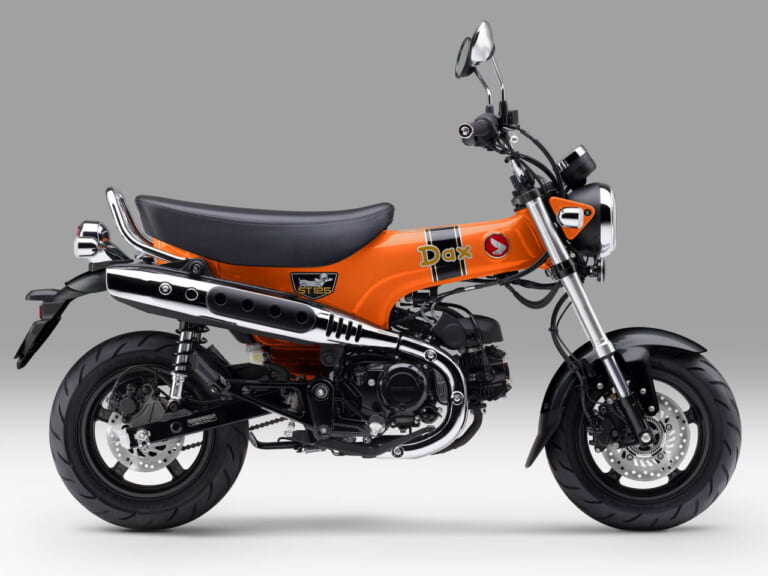 ホンダ｜ダックス125｜欧州仕様｜2026年モデル｜オレンジ＆ホワイトに色変！ ホンダ「ST125ダックス」の2026年モデルは全3色ラインナップに【欧州】
