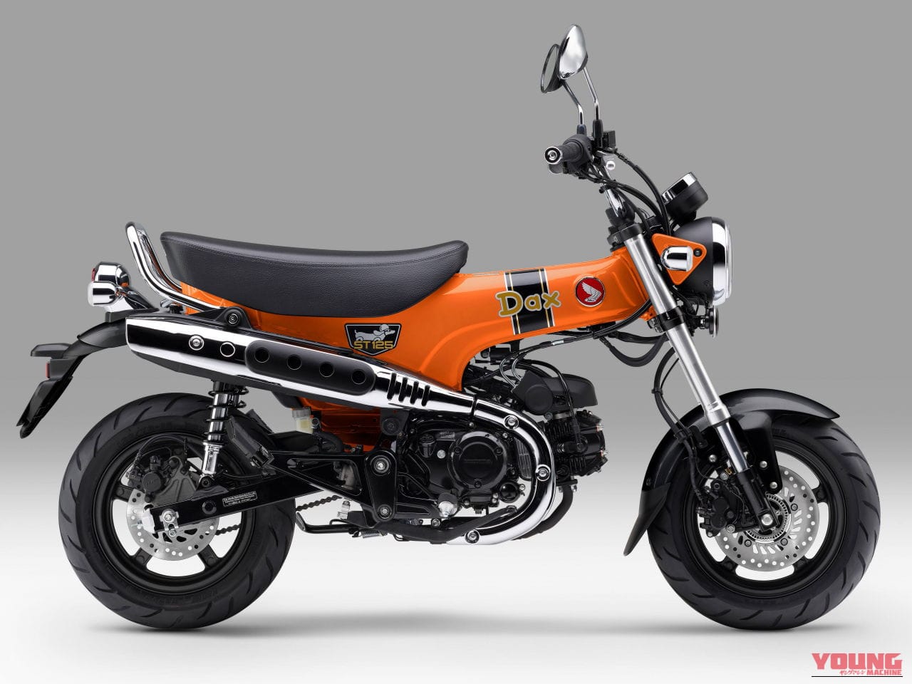|オレンジ&ホワイトに色変! ホンダ「ST125ダックス」の2026年モデルは全3色ラインナップに【欧州】